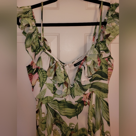 Floral Green Maxi Dress - Picture 4 of 5